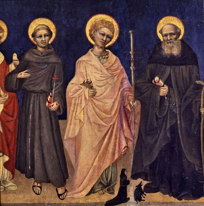 Quattro santi e un'offerente