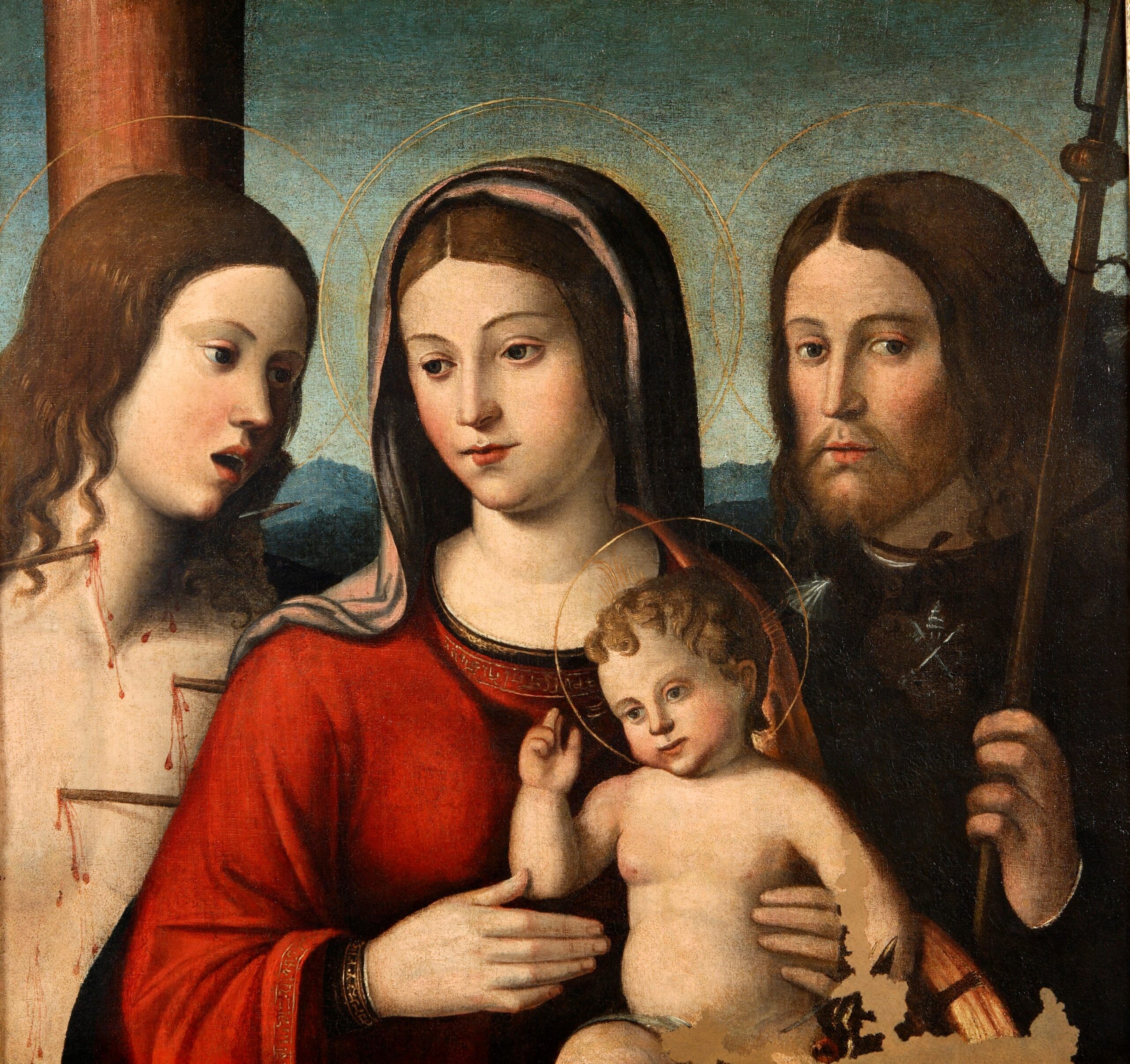 Madonna con bambino tra i santi Sebastiano e Rocco