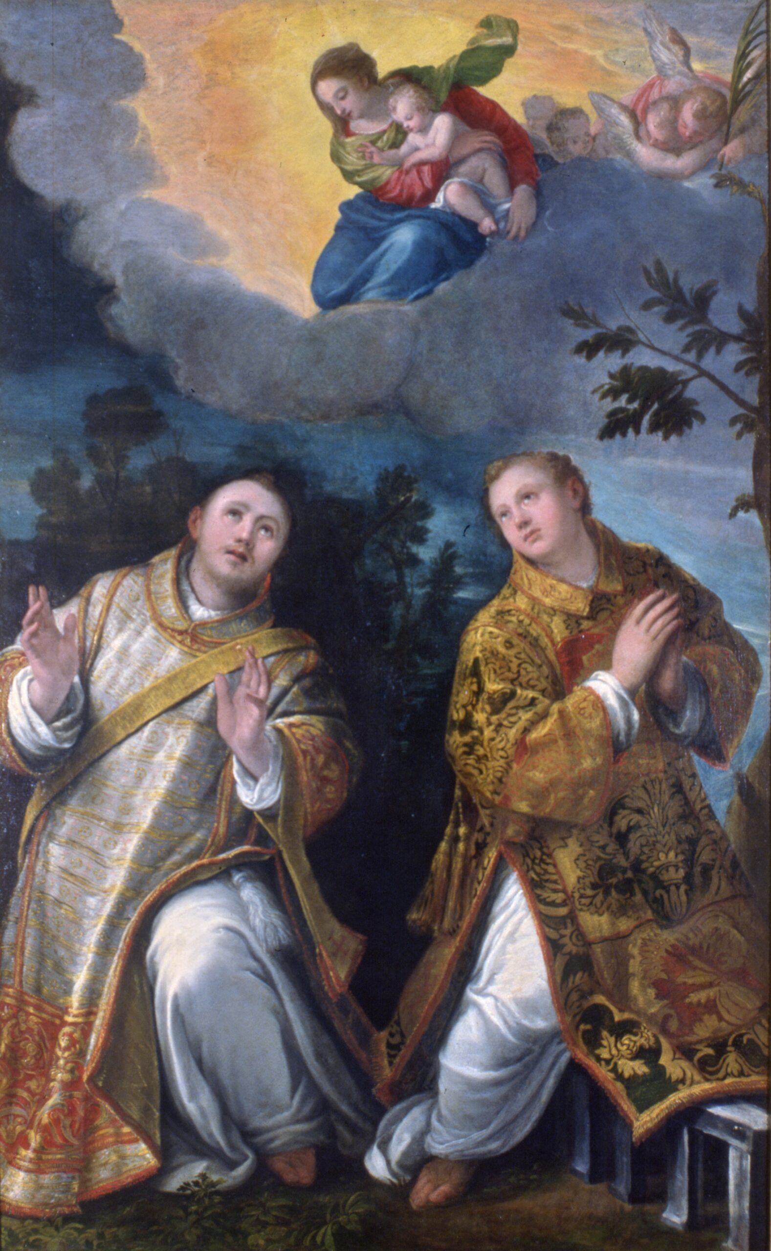 I santi Stefano e Lorenzo in adorazione della Madonna con bambino