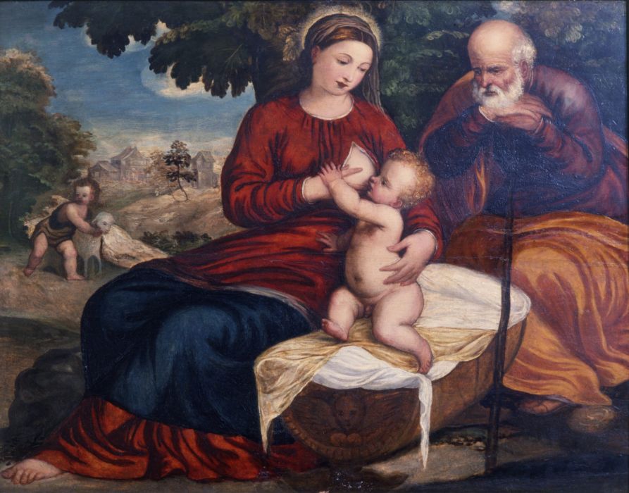 Sacra famiglia con San Giovannino