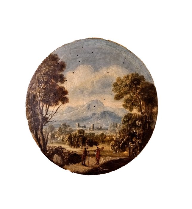 Paesaggio con due viandanti